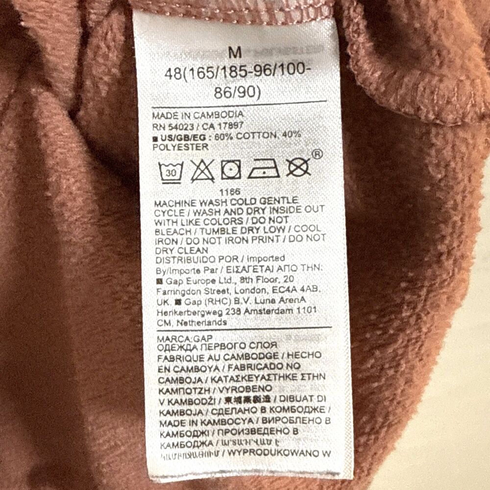 Gap Men's Faded Cedar Logo Fleece Crewneck Sweatshirt Cotton Blend Size Medium - Picture 6 of 7